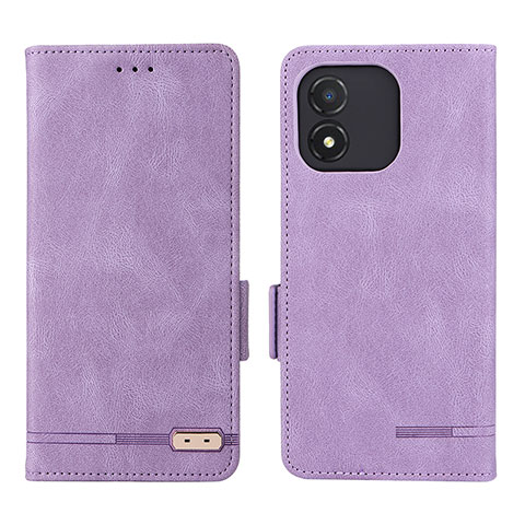 Funda de Cuero Cartera con Soporte Carcasa L07Z para Huawei Honor X5 Morado