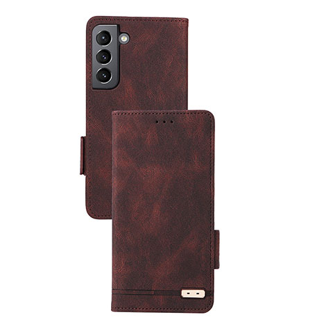 Funda de Cuero Cartera con Soporte Carcasa L07Z para Samsung Galaxy S24 5G Marron