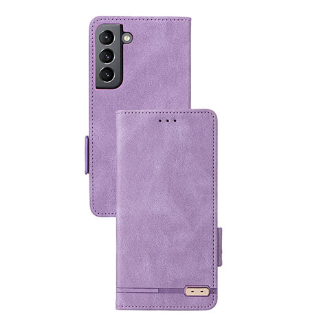 Funda de Cuero Cartera con Soporte Carcasa L07Z para Samsung Galaxy S24 5G Morado
