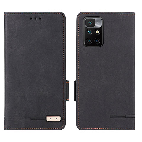 Funda de Cuero Cartera con Soporte Carcasa L07Z para Xiaomi Redmi 10 4G Negro