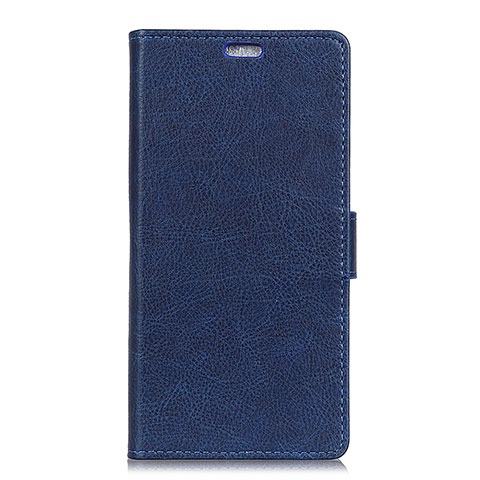 Funda de Cuero Cartera con Soporte Carcasa L08 para Asus Zenfone 5 ZS620KL Azul