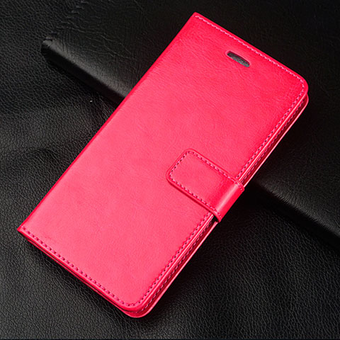 Funda de Cuero Cartera con Soporte Carcasa L08 para Huawei Honor 10 Lite Rosa Roja