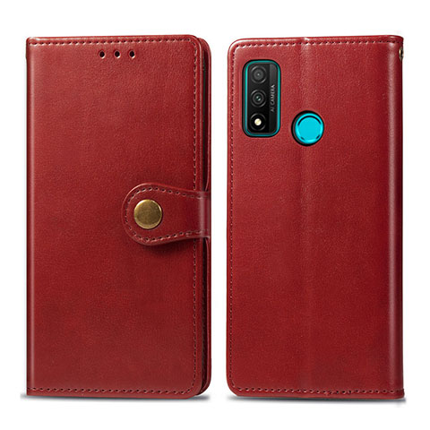 Funda de Cuero Cartera con Soporte Carcasa L08 para Huawei P Smart (2020) Rojo