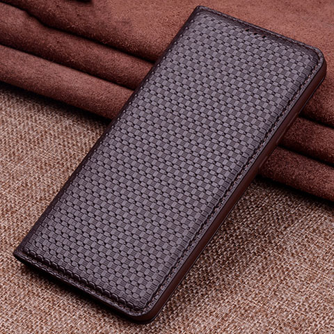 Funda de Cuero Cartera con Soporte Carcasa L08 para Xiaomi Mi 10 Marron