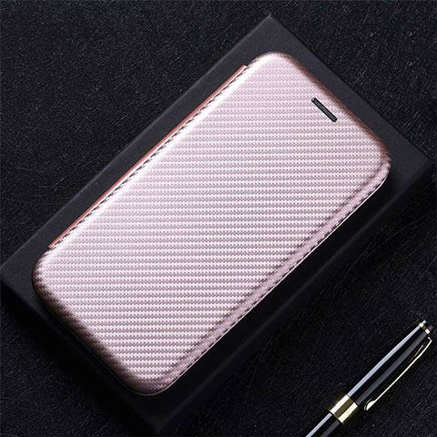 Funda de Cuero Cartera con Soporte Carcasa L09 para LG K52 Oro Rosa