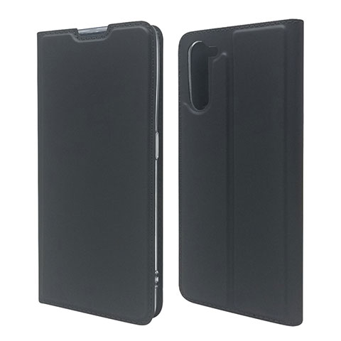 Funda de Cuero Cartera con Soporte Carcasa L09 para Oppo Reno3 A Negro