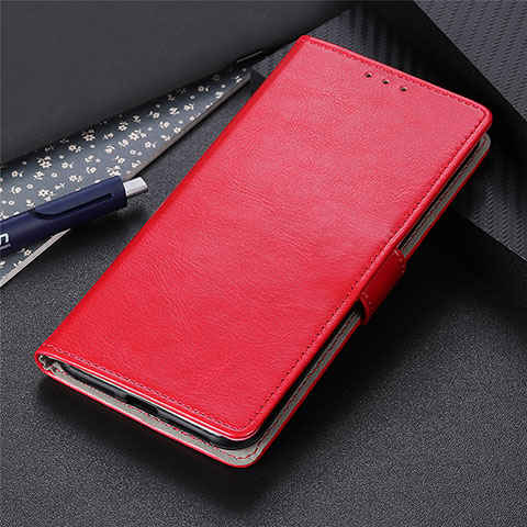 Funda de Cuero Cartera con Soporte Carcasa L10 para LG K41S Rojo