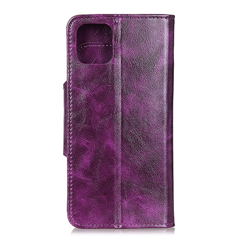 Funda de Cuero Cartera con Soporte Carcasa L11 para Huawei Honor 30S Morado