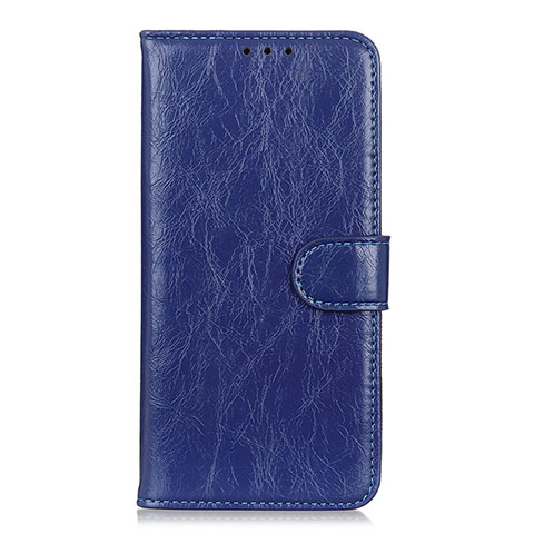 Funda de Cuero Cartera con Soporte Carcasa L11 para Huawei Y8p Azul