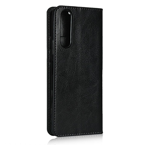 Funda de Cuero Cartera con Soporte Carcasa L11 para Sony Xperia 5 II Negro