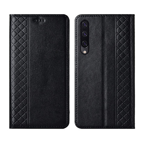 Funda de Cuero Cartera con Soporte Carcasa L12 para Huawei Y9s Negro