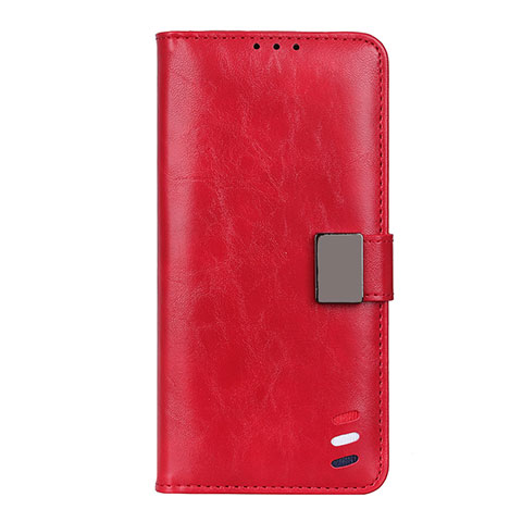 Funda de Cuero Cartera con Soporte Carcasa L15 para Oppo Find X3 Lite 5G Rojo