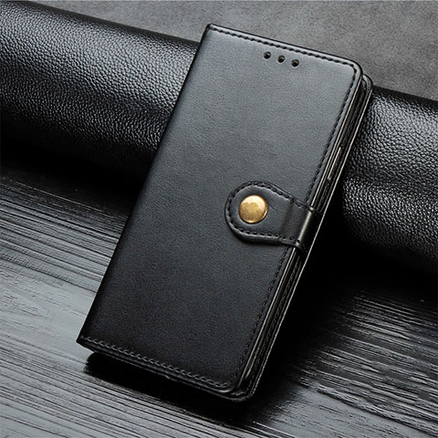 Funda de Cuero Cartera con Soporte Carcasa L16 para Huawei Y7p Negro