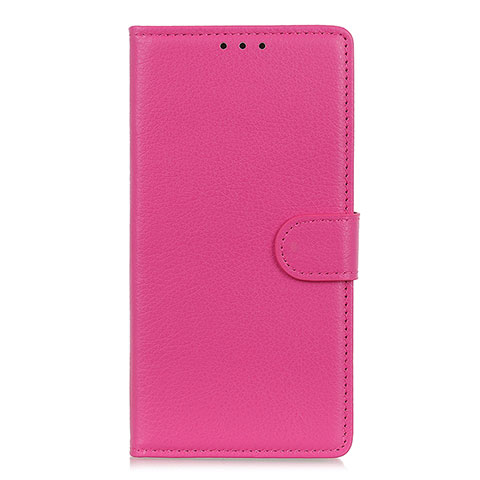 Funda de Cuero Cartera con Soporte Carcasa L24 para Realme C11 Rosa Roja