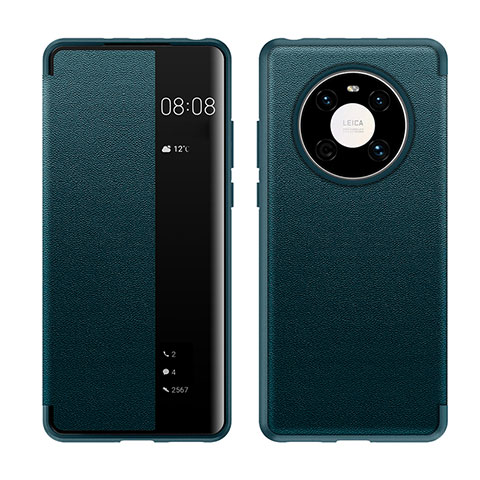 Funda de Cuero Cartera con Soporte Carcasa LF1 para Huawei Mate 40 Pro Verde