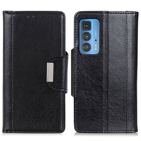 Funda de Cuero Cartera con Soporte Carcasa M01L para Motorola Moto Edge 20 Pro 5G Negro