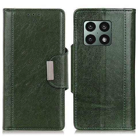Funda de Cuero Cartera con Soporte Carcasa M01L para OnePlus 10 Pro 5G Verde