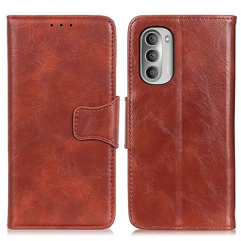 Funda de Cuero Cartera con Soporte Carcasa M02L para Motorola Moto G Stylus (2022) 5G Marron