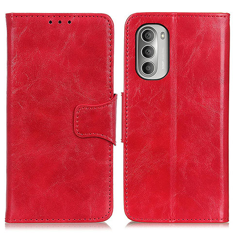 Funda de Cuero Cartera con Soporte Carcasa M02L para Motorola Moto G Stylus (2022) 5G Rojo