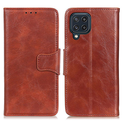 Funda de Cuero Cartera con Soporte Carcasa M02L para Samsung Galaxy M32 4G Marron