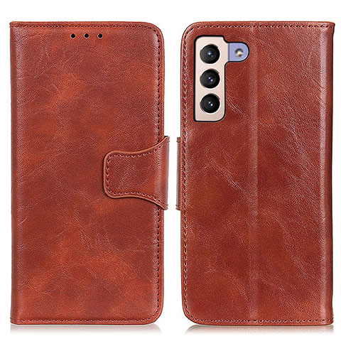 Funda de Cuero Cartera con Soporte Carcasa M02L para Samsung Galaxy S21 5G Marron