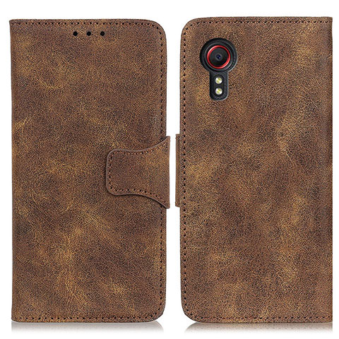 Funda de Cuero Cartera con Soporte Carcasa M03L para Samsung Galaxy XCover 5 SM-G525F Marron