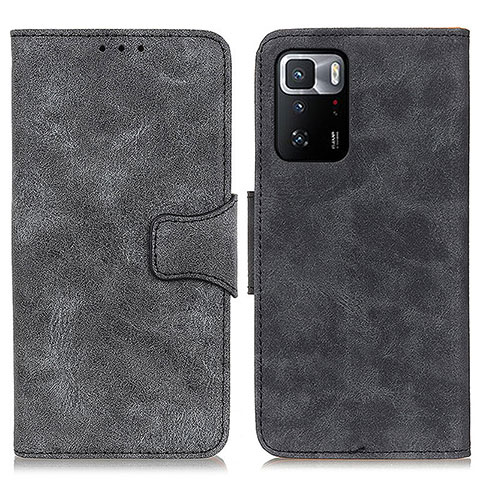 Funda de Cuero Cartera con Soporte Carcasa M03L para Xiaomi Redmi Note 10 Pro 5G Negro