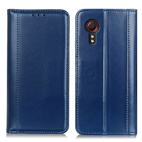 Funda de Cuero Cartera con Soporte Carcasa M05L para Samsung Galaxy XCover 5 SM-G525F Azul