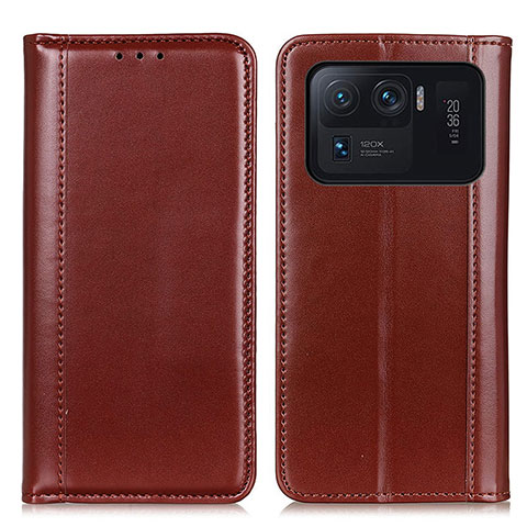 Funda de Cuero Cartera con Soporte Carcasa M05L para Xiaomi Mi 11 Ultra 5G Marron