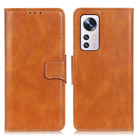 Funda de Cuero Cartera con Soporte Carcasa M06L para Xiaomi Mi 12 5G Naranja