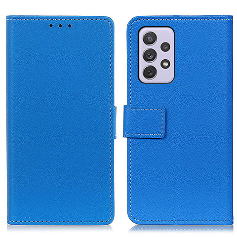 Funda de Cuero Cartera con Soporte Carcasa M08L para Samsung Galaxy A73 5G Azul