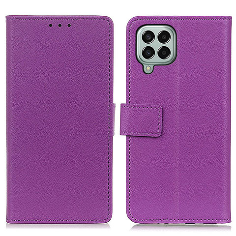 Funda de Cuero Cartera con Soporte Carcasa M08L para Samsung Galaxy M33 5G Morado