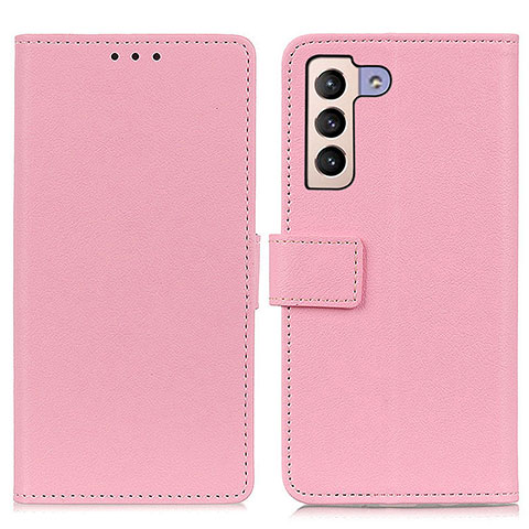 Funda de Cuero Cartera con Soporte Carcasa M08L para Samsung Galaxy S21 5G Rosa