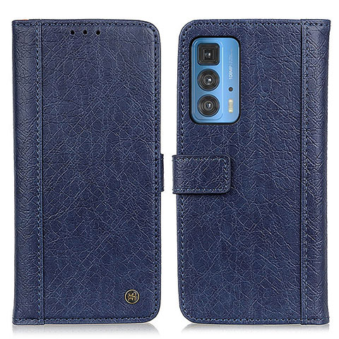 Funda de Cuero Cartera con Soporte Carcasa M10L para Motorola Moto Edge 20 Pro 5G Azul