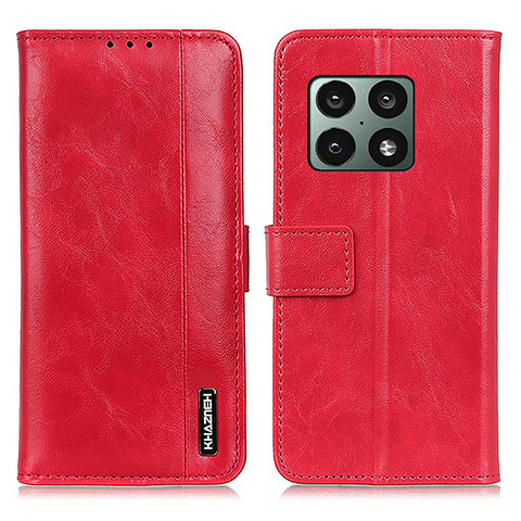 Funda de Cuero Cartera con Soporte Carcasa M11L para OnePlus 10 Pro 5G Rojo
