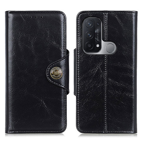 Funda de Cuero Cartera con Soporte Carcasa M12L para Oppo Reno5 A Negro