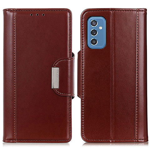 Funda de Cuero Cartera con Soporte Carcasa M13L para Samsung Galaxy M52 5G Marron