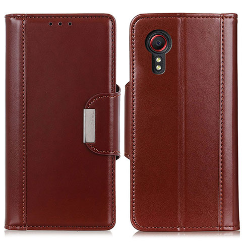 Funda de Cuero Cartera con Soporte Carcasa M13L para Samsung Galaxy XCover 5 SM-G525F Marron