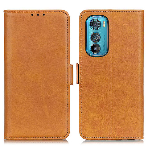 Funda de Cuero Cartera con Soporte Carcasa M15L para Motorola Moto Edge 30 5G Marron Claro