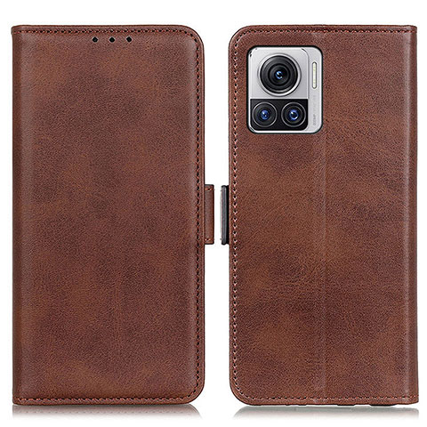 Funda de Cuero Cartera con Soporte Carcasa M15L para Motorola Moto Edge X30 Pro 5G Marron