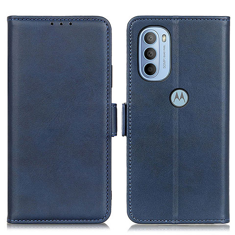 Funda de Cuero Cartera con Soporte Carcasa M15L para Motorola Moto G31 Azul