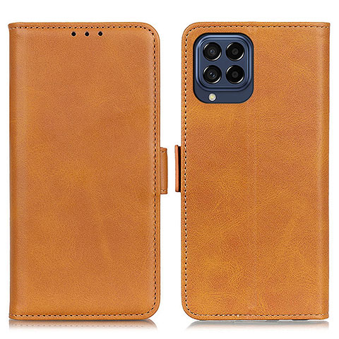 Funda de Cuero Cartera con Soporte Carcasa M15L para Samsung Galaxy M53 5G Marron Claro