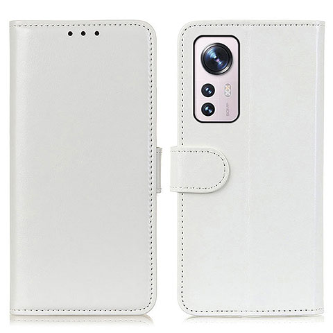 Funda de Cuero Cartera con Soporte Carcasa M15L para Xiaomi Mi 12X 5G Blanco