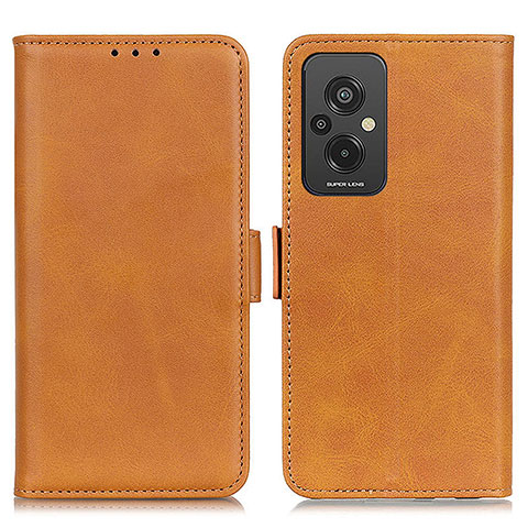 Funda de Cuero Cartera con Soporte Carcasa M15L para Xiaomi Redmi 11 Prime 4G Marron Claro