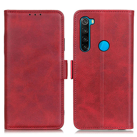 Funda de Cuero Cartera con Soporte Carcasa M15L para Xiaomi Redmi Note 8 (2021) Rojo