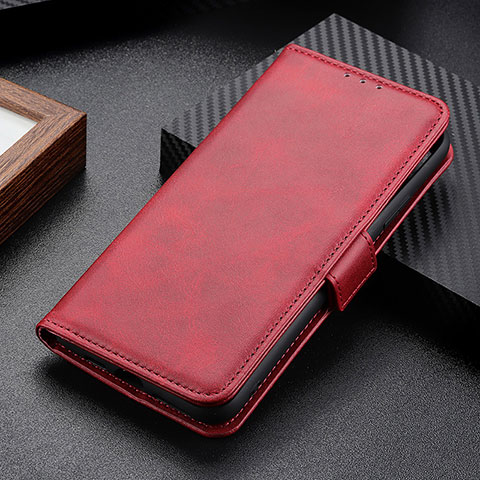 Funda de Cuero Cartera con Soporte Carcasa M17L para Samsung Galaxy S22 Plus 5G Rojo