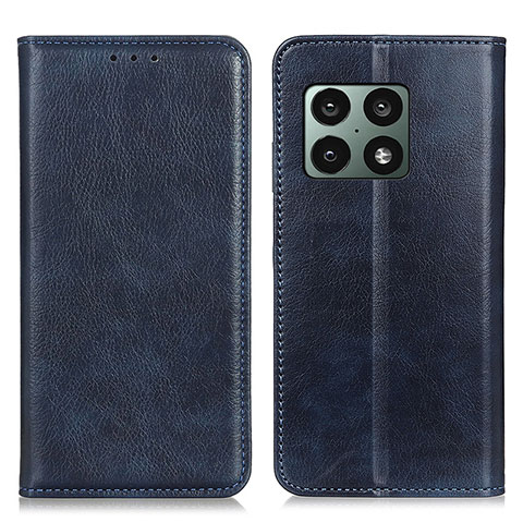 Funda de Cuero Cartera con Soporte Carcasa N01P para OnePlus 10 Pro 5G Azul