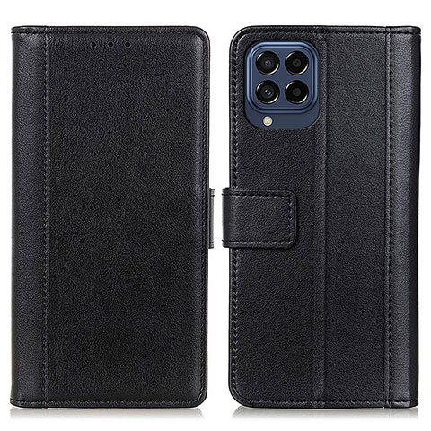 Funda de Cuero Cartera con Soporte Carcasa N02P para Samsung Galaxy M53 5G Negro