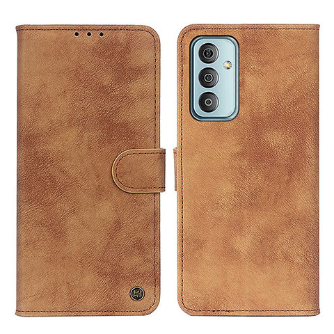 Funda de Cuero Cartera con Soporte Carcasa N03P para Samsung Galaxy M13 4G Marron