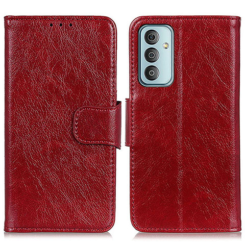 Funda de Cuero Cartera con Soporte Carcasa N05P para Samsung Galaxy M23 5G Rojo